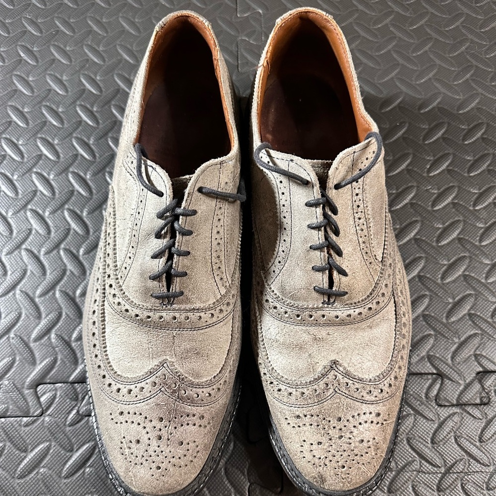 Allen Edmonds Mctavish Oxford Lace up Shoes Grey Business Mens Size 11.5D 4145